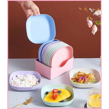 10pcs Premium Plates Set With Holder