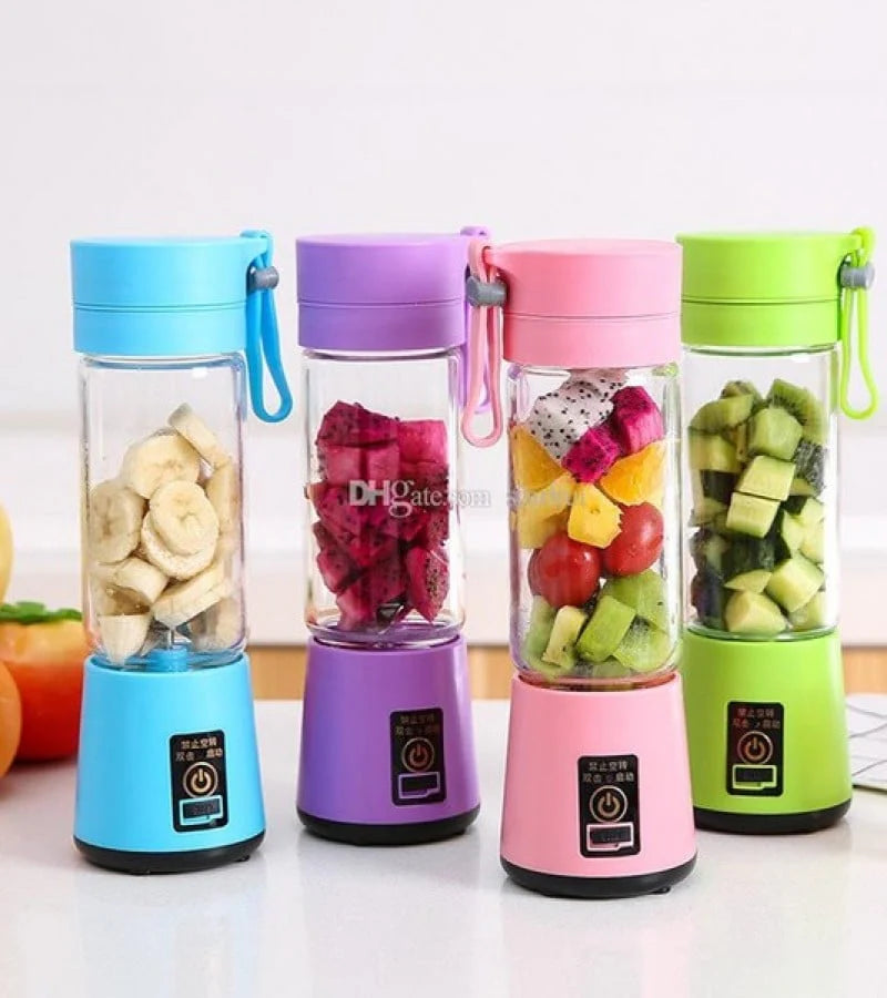 Electric Blender Mini Portable Juicer 380ml Usb Rechargeable (random Color)