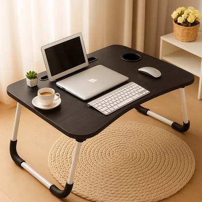 Laptop Table Modern Computer Desk Folding Multi-Purpose Laptop Table| Study Table| Bed Table| Writing Desk