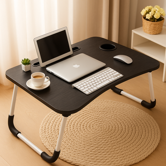 Laptop Table Modern Computer Desk Folding Multi-Purpose Laptop Table| Study Table| Bed Table| Writing Desk
