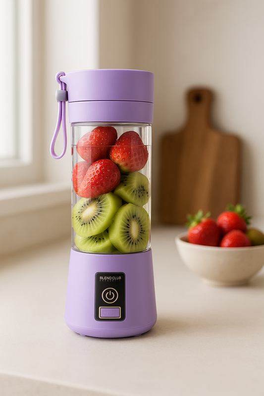 Electric Blender Mini Portable Juicer 380ml Usb Rechargeable (random Color)
