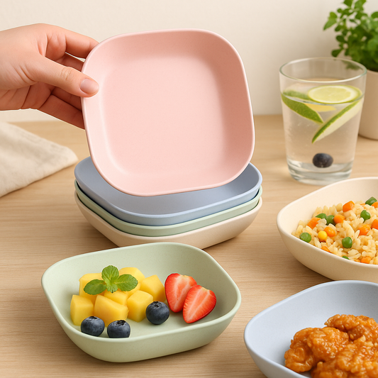 10pcs Premium Plates Set With Holder