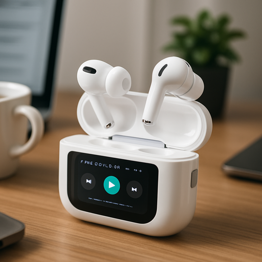 Airpods Pro With Digital Display – Anc And Transparency | Touch Volume Control Digital Screen Smooth Display Games